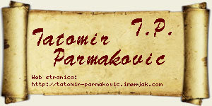 Tatomir Parmaković vizit kartica